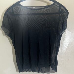 Short Sleeve Mesh Top
